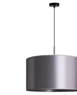 Svítidla   - Lustr na lanku CANNES 1xE27/15W/230V pr. 45 cm stříbrná 