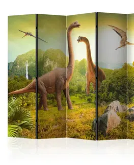 Paravány Paraván Dinosaurs Dekorhome 225x172 cm (5-dílný)