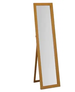 Zrcadla Stojanové zrcadlo AIDA NEW masivní dřevo Tempo Kondela Dub