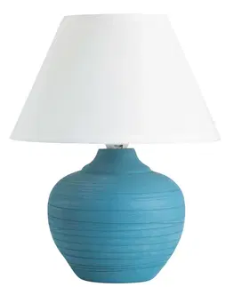 Lampy na noční stolek Rabalux stolní lampa Molly E14 1x MAX 40W modrá 4392