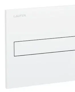 WC sedátka LAUFEN Rámový podomítkový modul CW1 SET s bílým tlačítkem + WC bez oplachového kruhu Edge + SEDÁTKO H8946600000001BI EG1