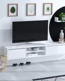 Obývací stěny a sestavy nábytku Televizní stěna ALCOR bílá