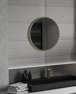 Koupelnová zrcadla MEXEN Loft zrcadlo 65 cm, zlatý rám 9850-065-065-000-50
