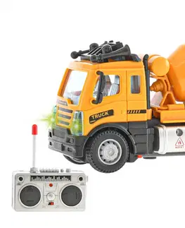Hračky - RC modely WIKY - Auto stavební domíchávač RC 12cm