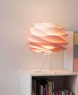 Světla na parapety UMAGE UMAGE Carmina Mini stolní lampa růžová/stojan bílý