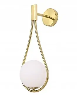 Svítidla TooLight Nástěnná lampa Ball 40 cm zlatá
