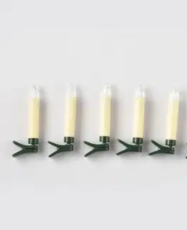 LED osvětlení na baterie ACA Lighting 6 bílých MINI svíček s klipsem, LED na baterie (6xAAA), WW, IP20, pr. 1.5x10.5cm X0761121