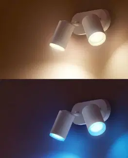 LED bodová svítidla PHILIPS HUE Hue Bluetooth White and Color Ambiance bodové svítidlo Philips Fugato 50632/31/P7 bílé GU10 2x5.5W