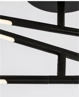 LED stropní svítidla NOVA LUCE stropní svítidlo RACCIO černý kov a akryl LED 30W 230V 3000K IP20 stmívatelné 9180761