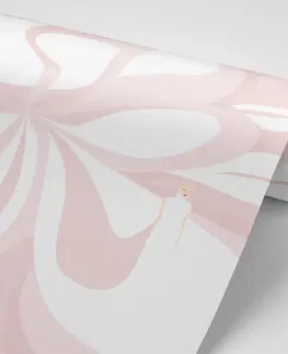 Vzorované tapety Tapeta ženská abstrakce v růžovém