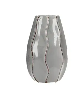 Vázy Váza Onda 19cm light grey