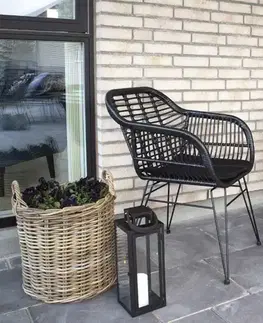 Zahradní židle a křesla Norddan Designové křeslo Prince, černé
