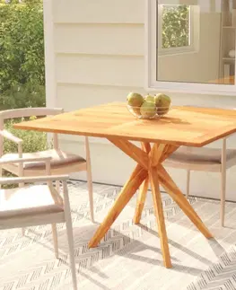 Zahradní stolky Zahradní stolek 110 x 110 x 75 cm masivní akáciové dřevo