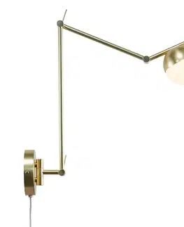 Nástěnné lampy ve skandinávském stylu NORDLUX nástěnné svítidlo Contina 5W G9 mosaz opál 2010971035