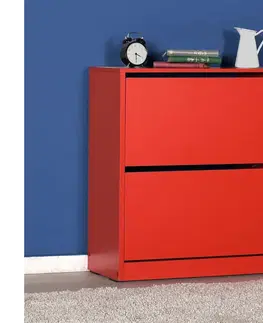 Botníky Adore Furniture Botník 84x73 cm červená 