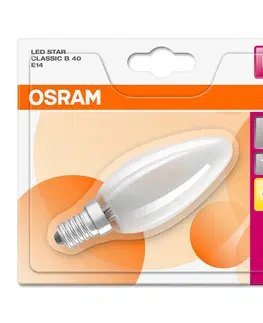 LED žárovky OSRAM OSRAM LED žárovka-svíčka E14 B35 4W 2 700 K matná