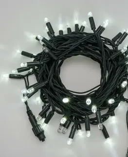 LED řetězy Xmas King XmasKing Flash LED řetěz 10m 60 SUPER LED propojitelné PROFI 2-pin venkovní, studená bílá bez napájení