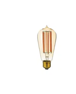 LED žárovky HUDSON VALLEY LED žárovka ST64 6W E27 230V čirá stmívatelná 4ks BLB-6W-CE-4-PACK