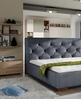 Designové postele Confy Designová postel Selah 160 x 200 - různé barvy