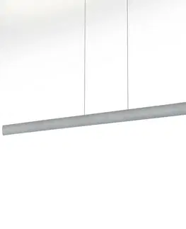 Závěsná světla Knapstein LED závěsné světlo Runa, nikl, délka 152 cm