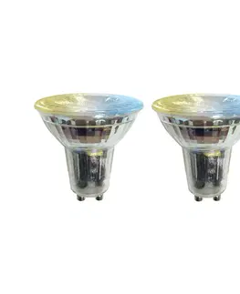 LED žárovky LUUMR Prios Smart LED žárovka 2ks GU10 sklo 4,7W čirá Tuya