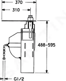 Koupelnové baterie HANSA Příslušenství Montážní těleso pro vanovou baterii 53060300