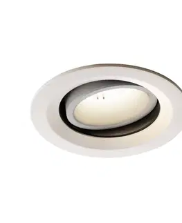 LED podhledová svítidla SLV BIG WHITE NUMINOS MOVE DL M vnitřní LED zápustné stropní svítidlo bílá/bílá 4000 K 40° otočné a výkyvné 1003617