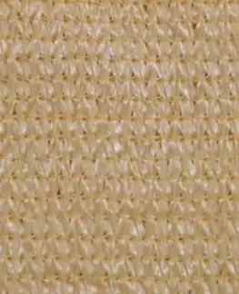 Stínící textilie Plachta proti slunci z HDPE čtvercová 2 x 2 m Béžová