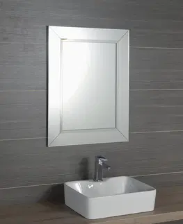 Koupelnová zrcadla SAPHO ARAK zrcadlo s lištami a fazetou 60x80cm AR060