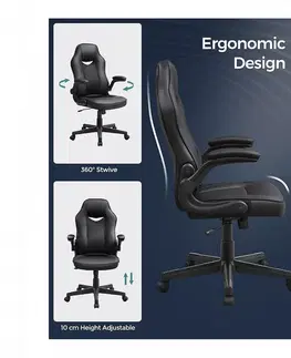 Kancelářské židle SONGMICS Kancelářská židle Adriena černá