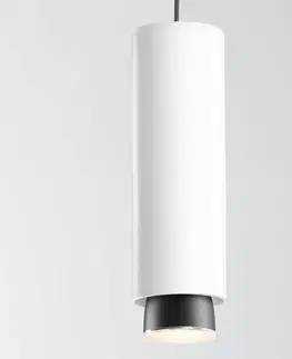 Závěsná světla Fabbian Fabbian Claque závěsné světlo LED 30 cm bílé