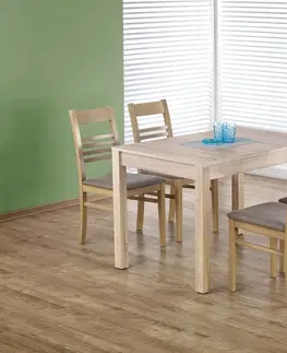 Jídelní stoly Rozkládací jídelní stůl MAURYCY Halmar Dub sonoma / bílá