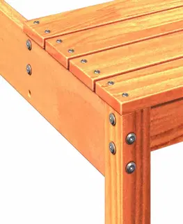 Grily Piknikový stůl voskově hnědý 160x134x75 cm masivní borové dřevo