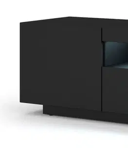 TV stolky ARTBm TV stolek AURA 150 | černý mat Variant: s LED osvětlením