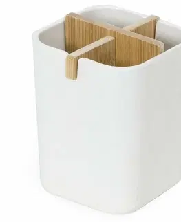 Stojany na kartáčky Compactor Organizér na zubní kartáčky Ecologic, bambus