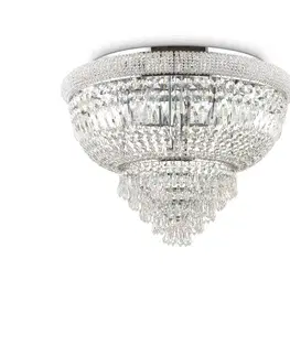 Moderní stropní svítidla Přisazené stropní svítidlo Ideal Lux Dubai PL24 Ottone 243498 E14 24x40W IP20 78cm zlaté