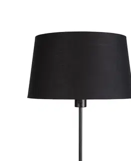 Stojaci lampy Stojací lampa černá s černým stínidlem nastavitelná 35 cm - Parte