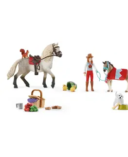 Dřevěné hračky Schleich 98642 Adventní kalendář Koně