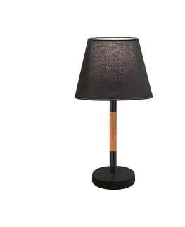 Stolní lampy na noční stolek Viokef Stolní lampa Villy s textilním stínidlem