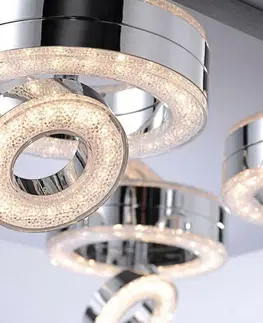Designová stropní svítidla LEUCHTEN DIREKT is JUST LIGHT LED stropní svítidlo, chrom, 4-ramenné, design 3000K LD 14522-17