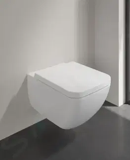 Záchody VILLEROY & BOCH Collaro Závěsné WC se sedátkem SoftClose, DirectFlush, alpská bílá 4626HS01