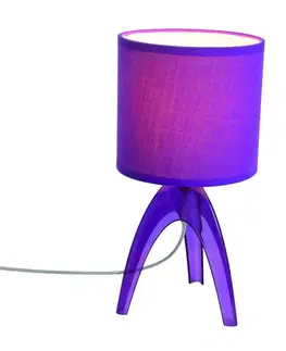 Stolní lampy na noční stolek Näve Trendová stolní lampa Ufolino, fialová