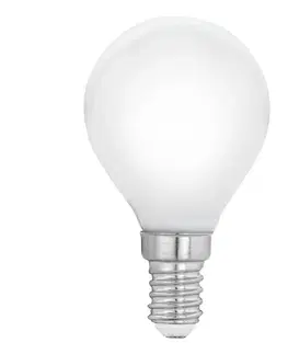 LED žárovky EGLO LED žárovka E14 P45 4 W, teplá bílá, opál
