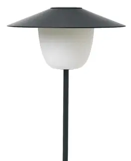 Zahradní lampy Přenosná LED lampička, černá, hliníková BLOMUS
