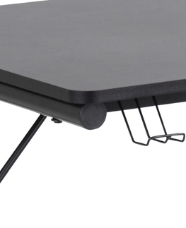Psací stoly Dkton Designový psací stůl Naretha 100 cm černý