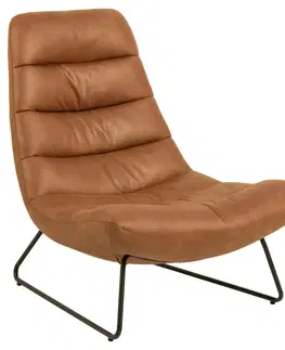 Židle Actona Designová židle Milford brandy hnědá