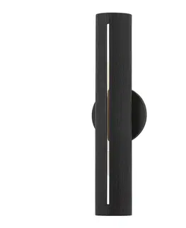 Moderní nástěnná svítidla HUDSON VALLEY nástěnné svítidlo BRANDON ocel černá E27 2x40W B7881-TBK-CE