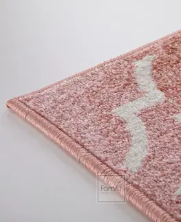 Skandinávské koberce Originální starorůžový koberec ve skandinávském stylu Šířka: 160 cm | Délka: 220 cm