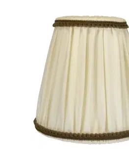 Lampy   - Stínidlo E27 pr. 15 cm krémová/hnědá 