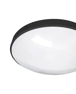 Svítidla  LED Koupelnové stropní svítidlo CIRCLE LED/24W/230V 4000K pr. 37 cm IP44 černá 